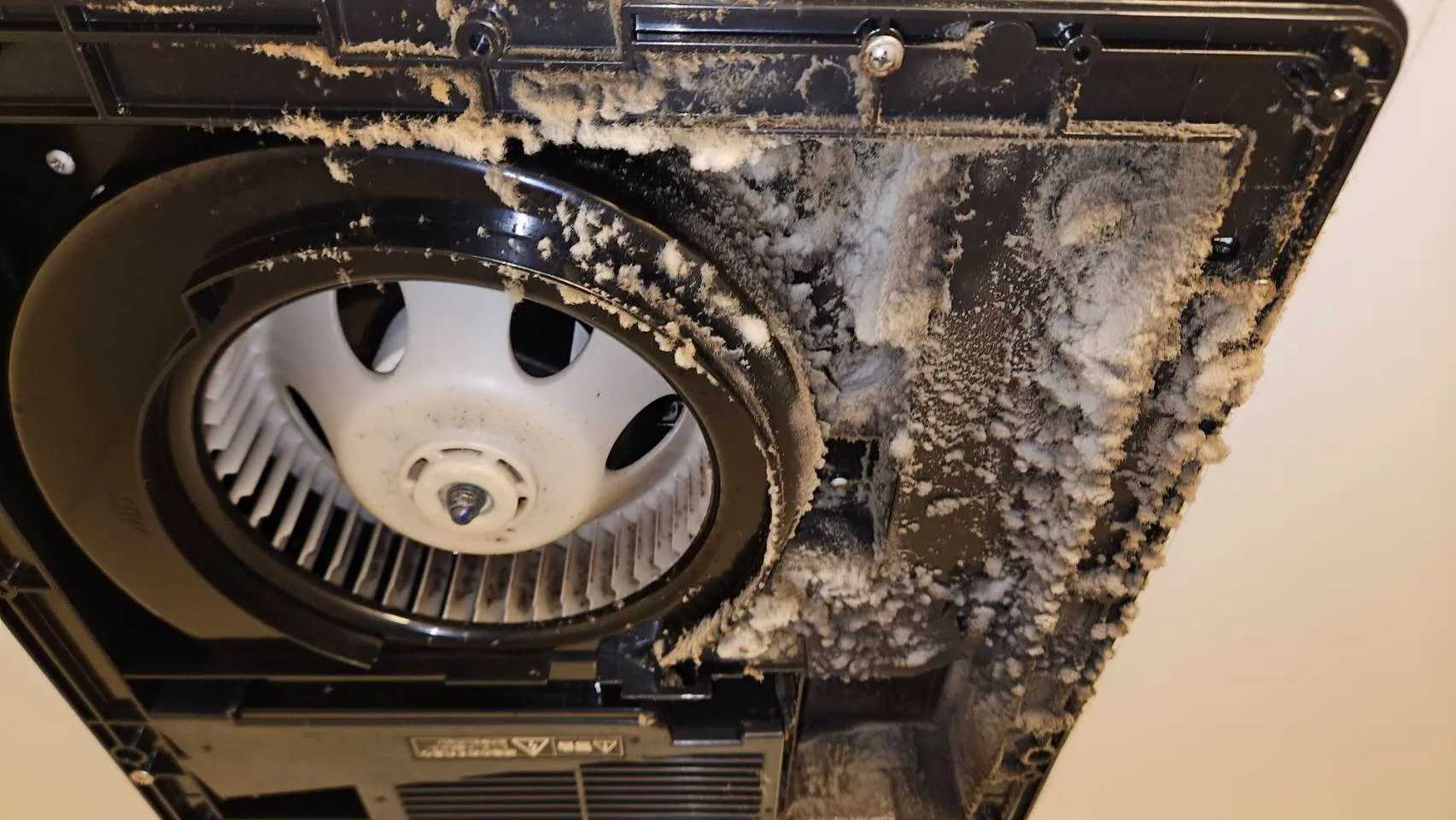 浴室の乾燥付き換気扇も綺麗にスッキリ